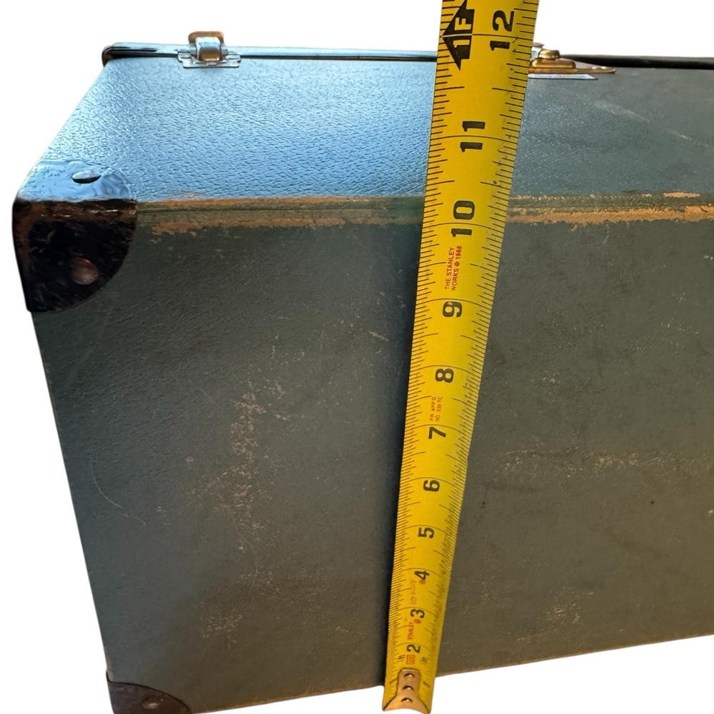 Vintage Alco Division Blue Pet Carrier Cat Dog Travel Case Trunk Tool Box RARE - Picture 8 of 13